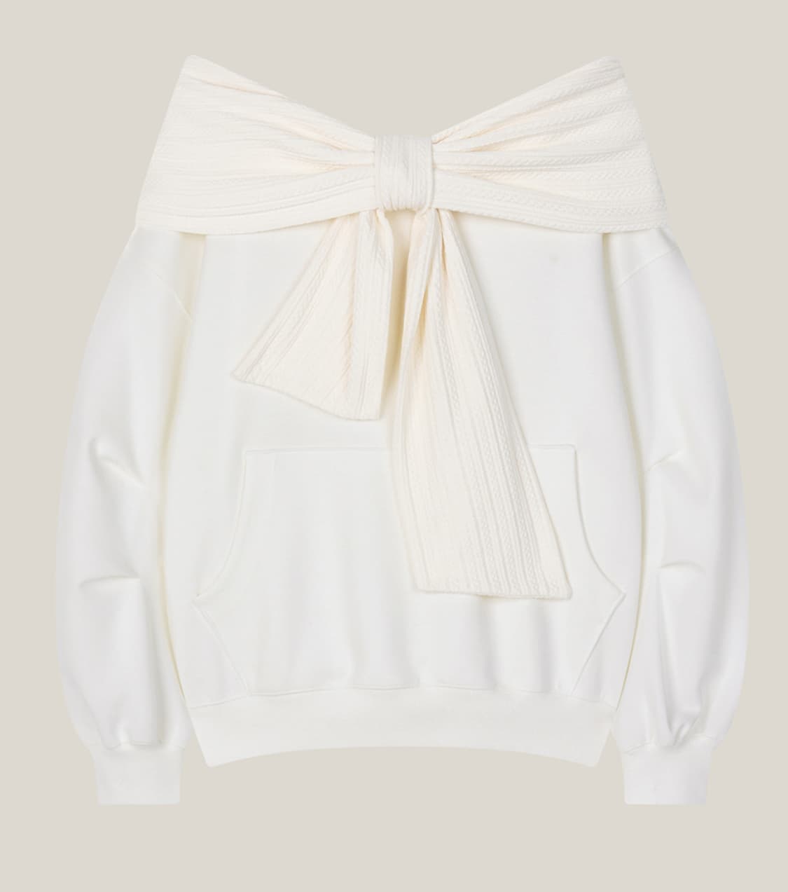 더티스 리본후드 아이보리 봄버전 상품이미지1