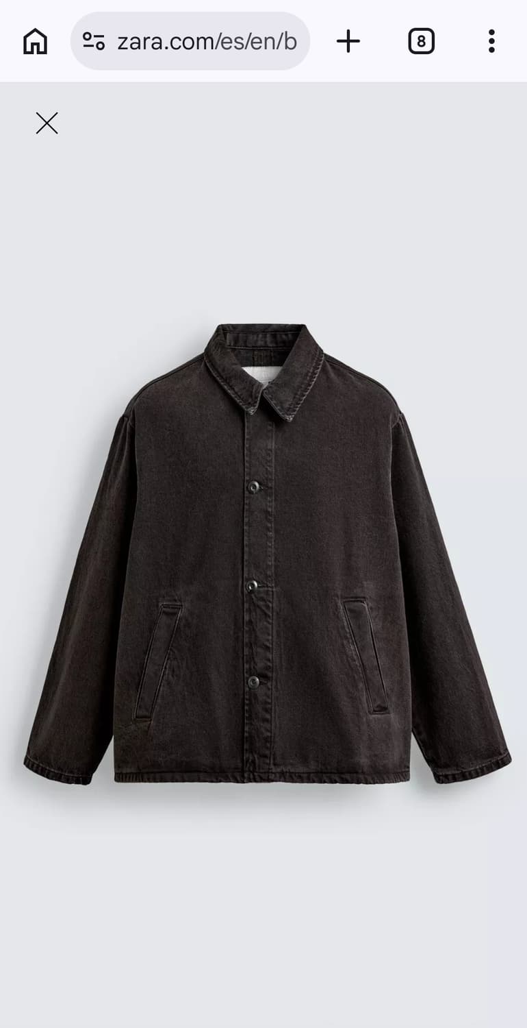 자라 데님 오버 셔츠 XL 새상품 상품이미지6