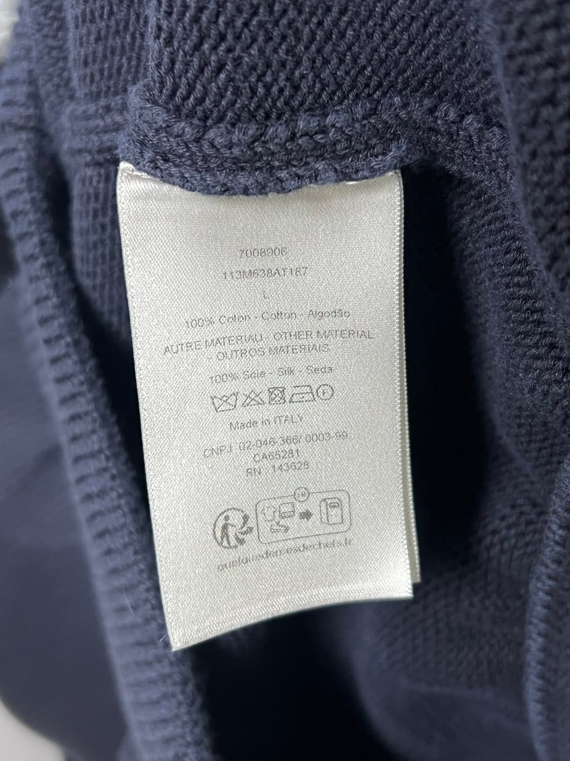 [정품] 신형, 새상품급 / L 디올 인서트 니트 상품이미지4