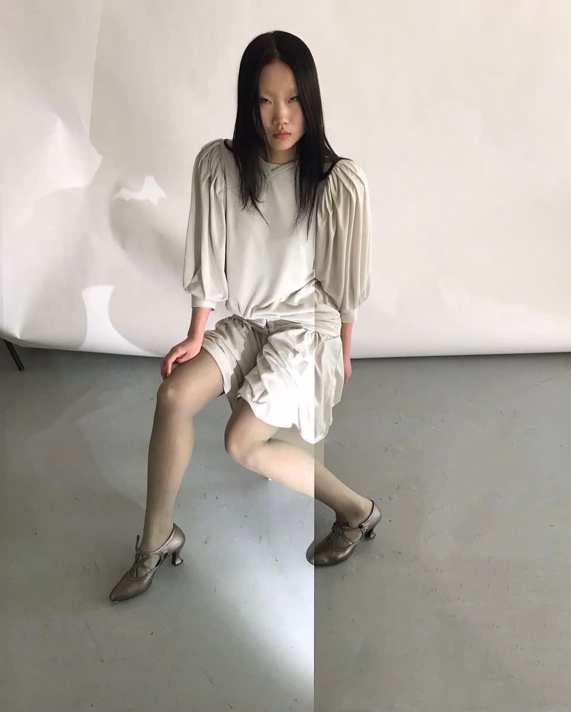 Art Nouveau Dress - sage green 상품이미지1