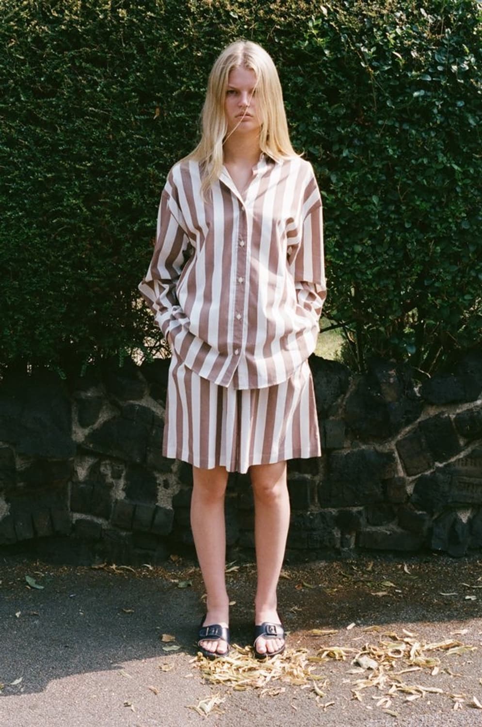 Baserange stave shorts brown s사이즈 상품이미지1