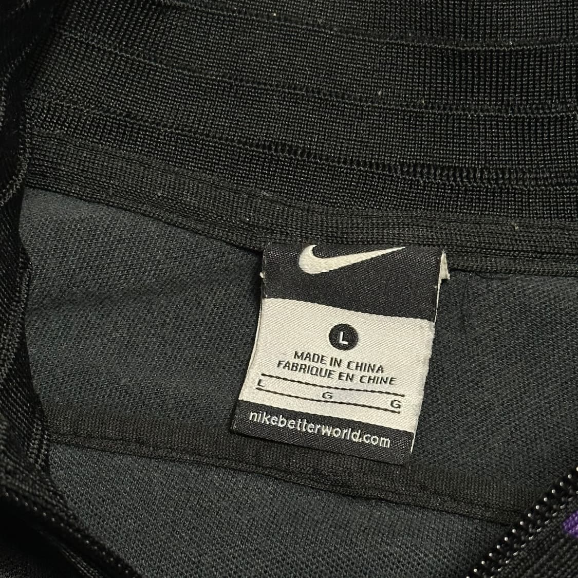 L 나이키 아스날 퍼플 블랙 라인 져지 상품이미지4