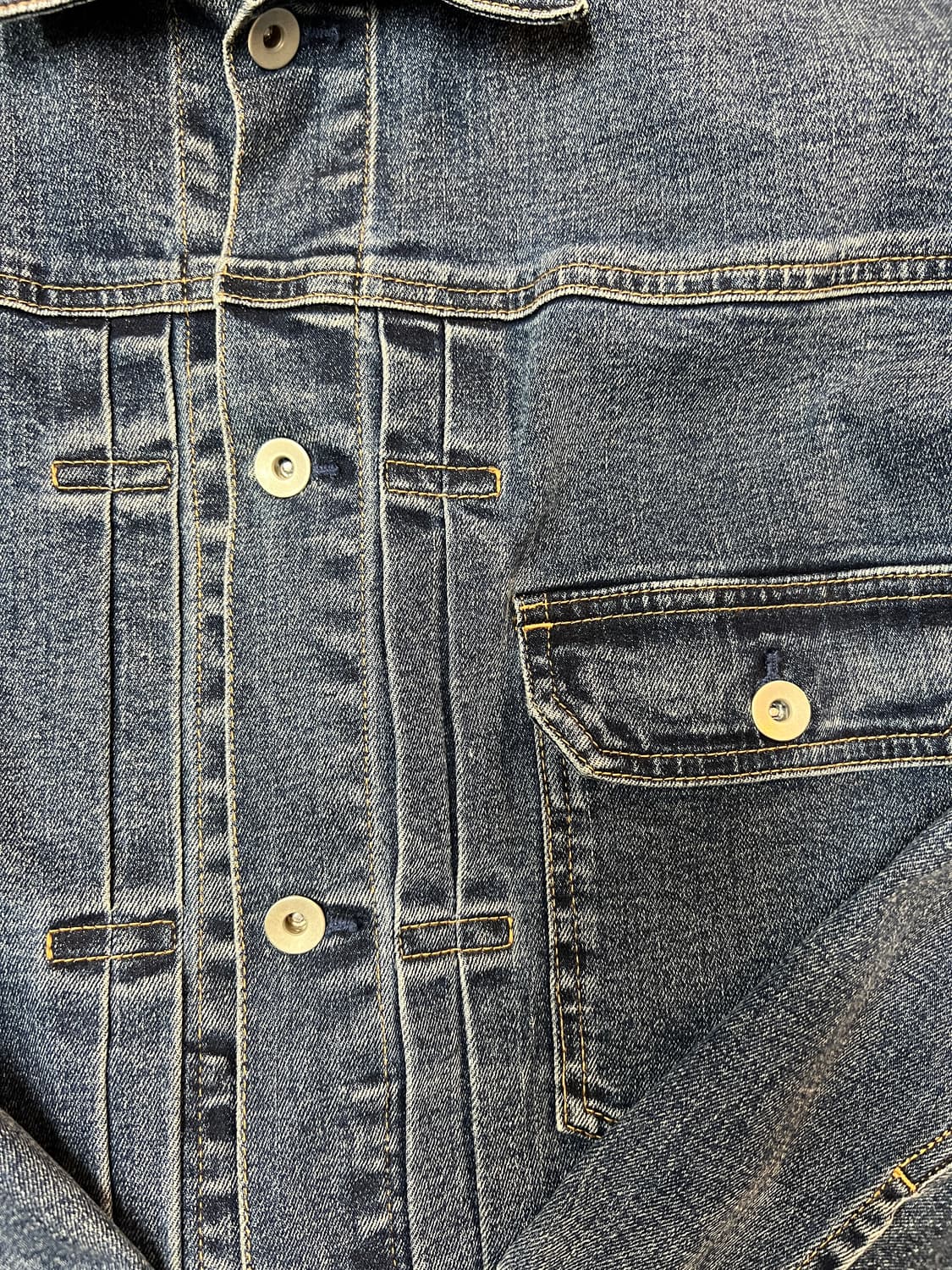 유니클로 타입1 워싱 데님자켓 L 상품이미지2