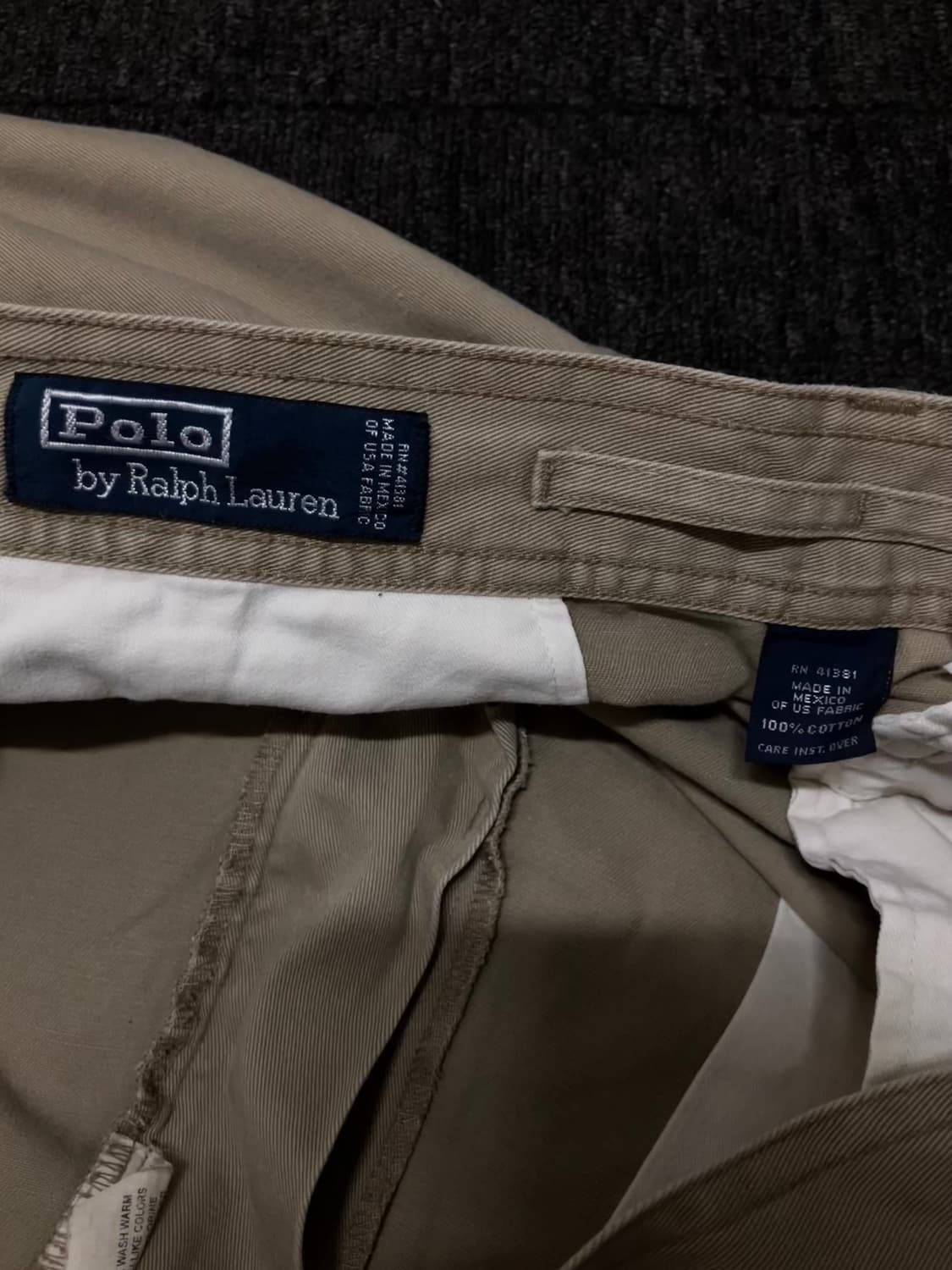 폴로 카고팬츠 베이지 90s 상품이미지3