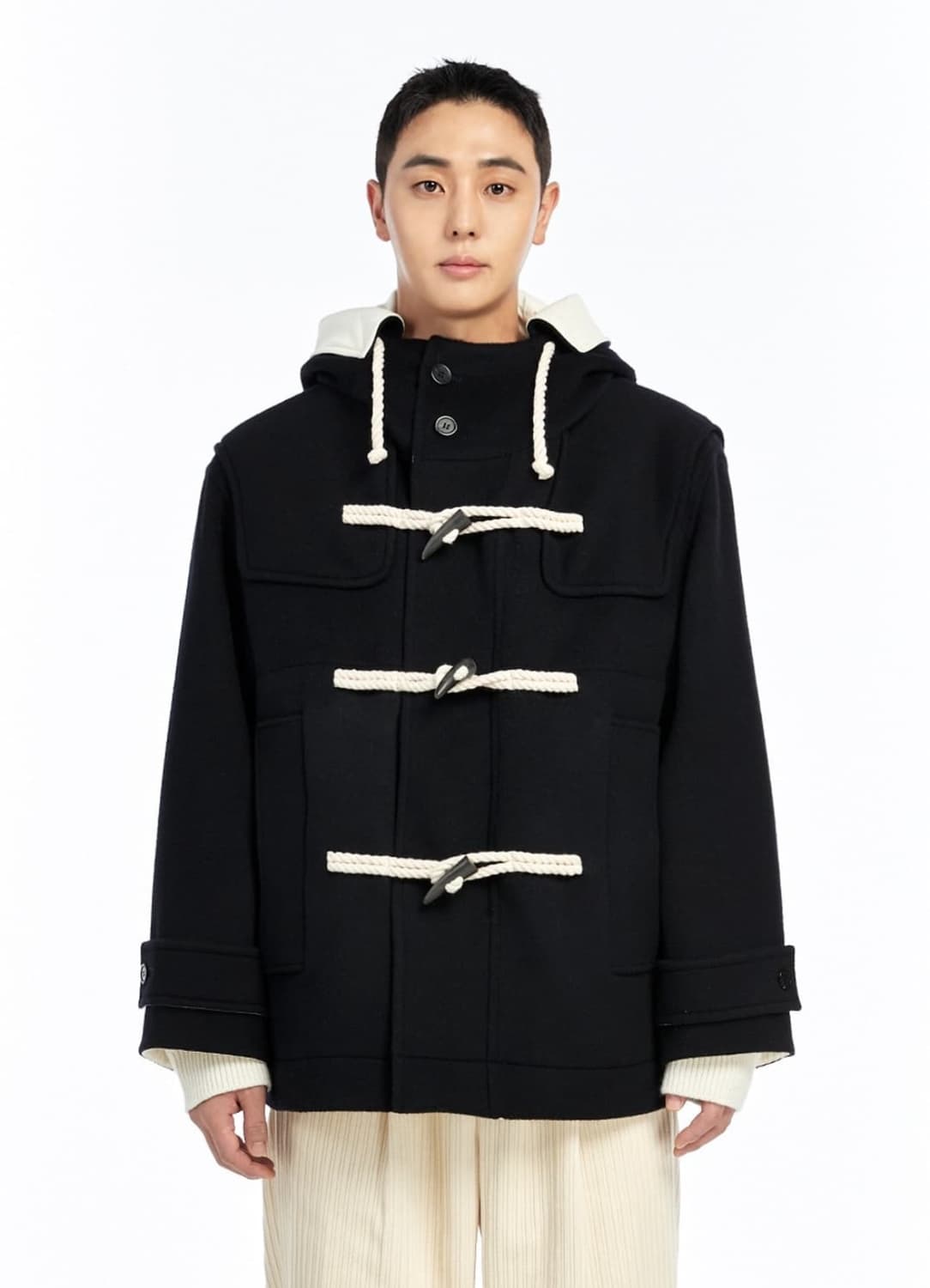 comgen 토글버튼 더블코트 남성 상품이미지1