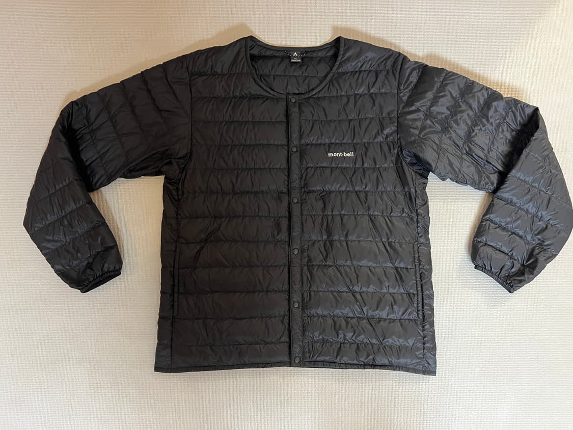 몽벨 수페리어 다운 라운드넥 800필 긴팔 경량패딩(블랙) XL 상품이미지1
