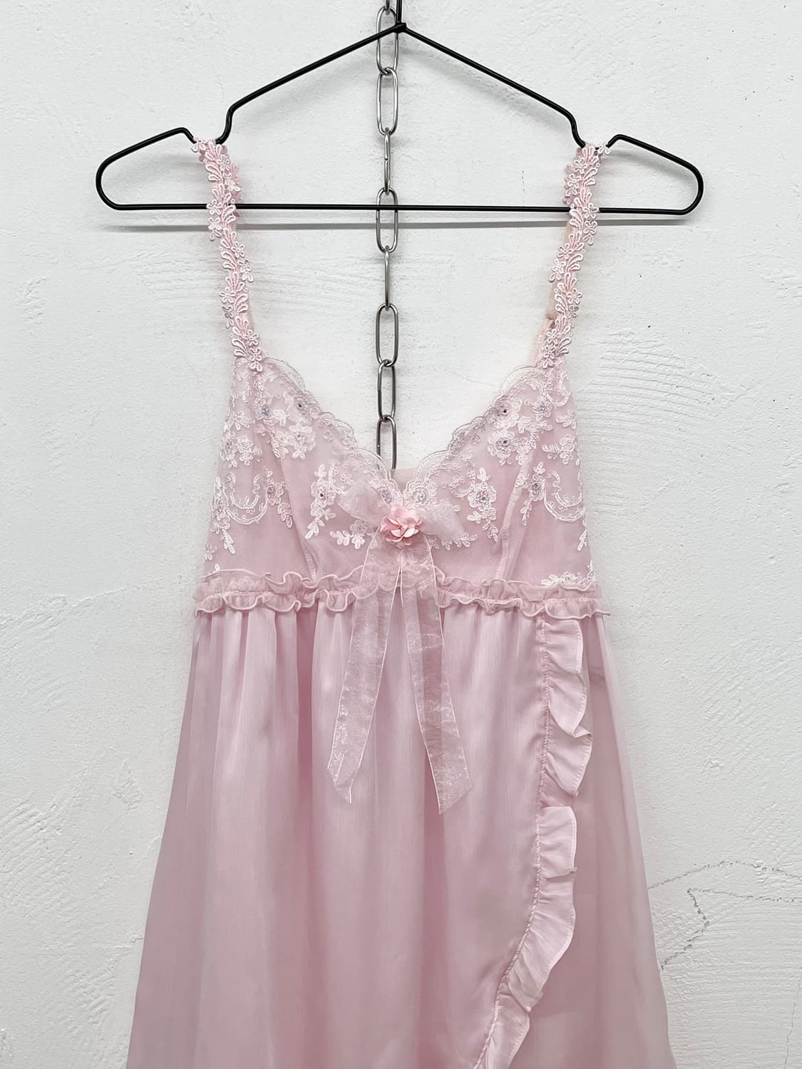 핑크 히메갸루 레이스 슬립 상품이미지5