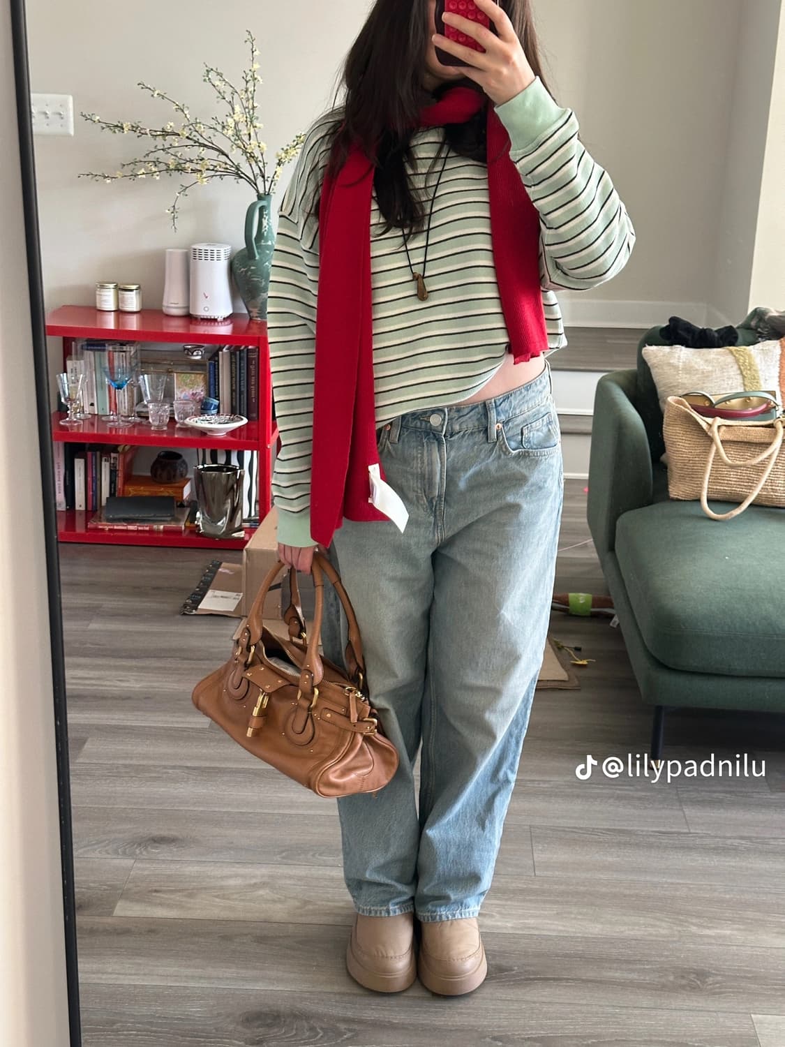 A+ ) 끌로에 패딩턴백 브라운 상품이미지8