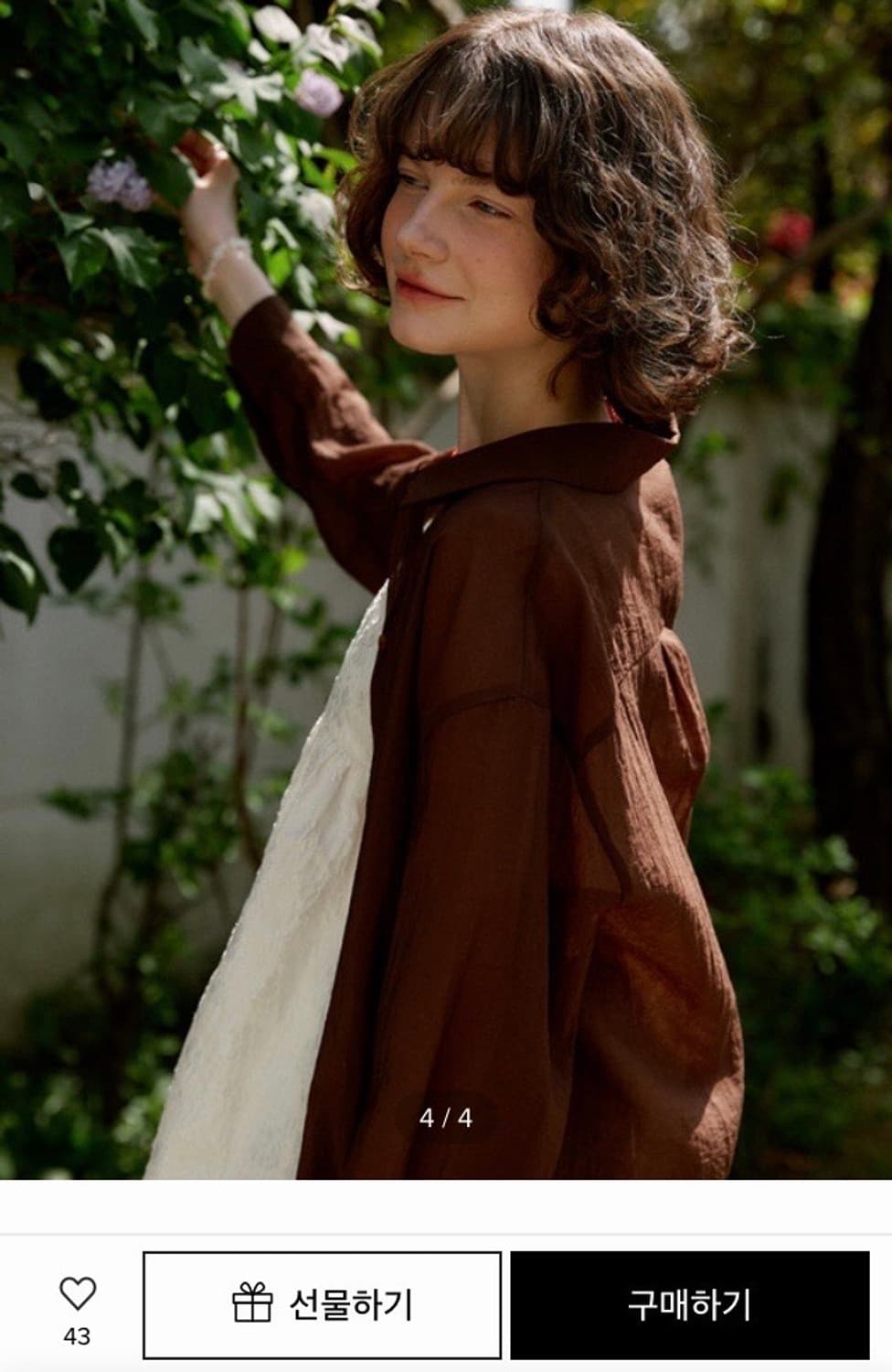 (새상품) 어몽 브라운 셔츠 상품이미지2