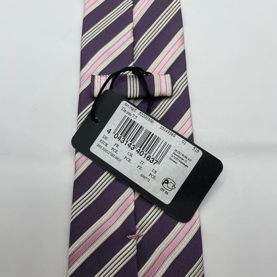 886) (HUGO BOSS) 휴고 보스 패턴 넥타이 미사용 상품이미지5