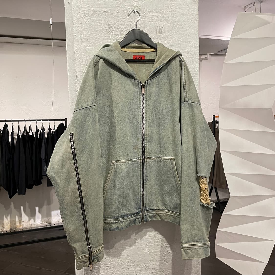 424 on Fairfax 데님 후드집업 상품이미지1