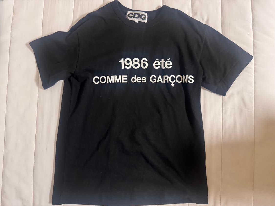 (택o) 꼼데가르송 1986 티셔츠 블랙 상품이미지2