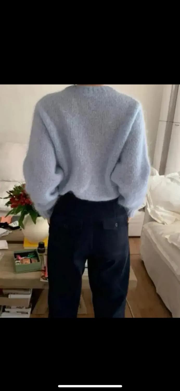 모네 마켓 벤 코듀로이 팬츠 네이비 (1회 착용) 리본빛 바지 상품이미지3