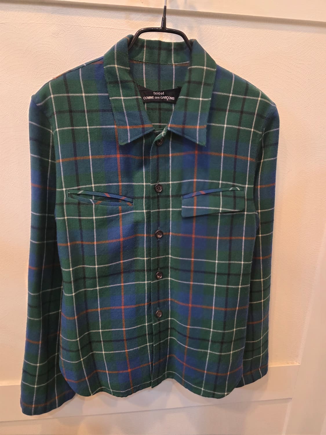 트리코트 꼼데가르송 체크 셔츠 상품이미지1