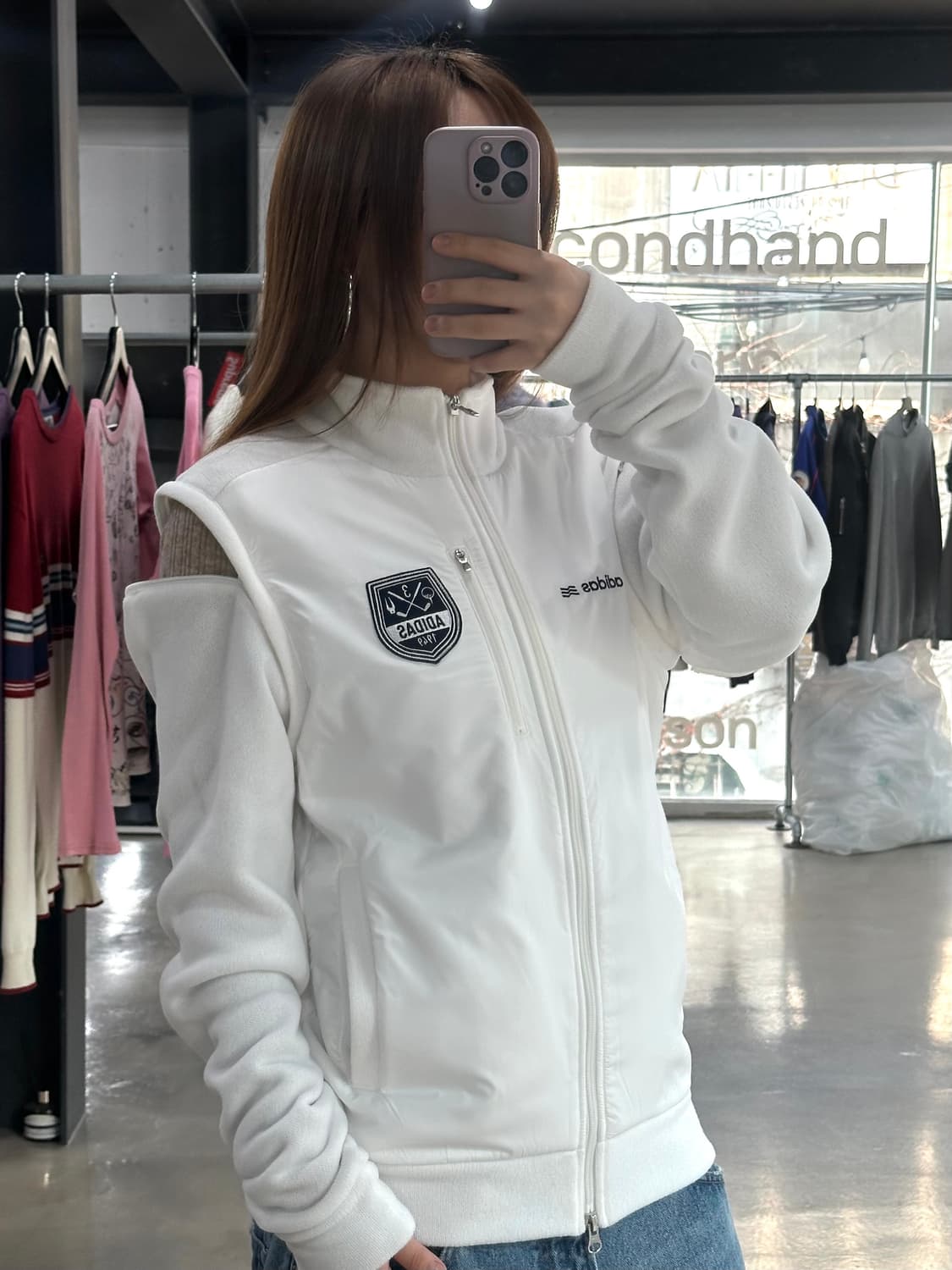 아디다스 1949 오픈암 플리스 투웨이져지 상품이미지1