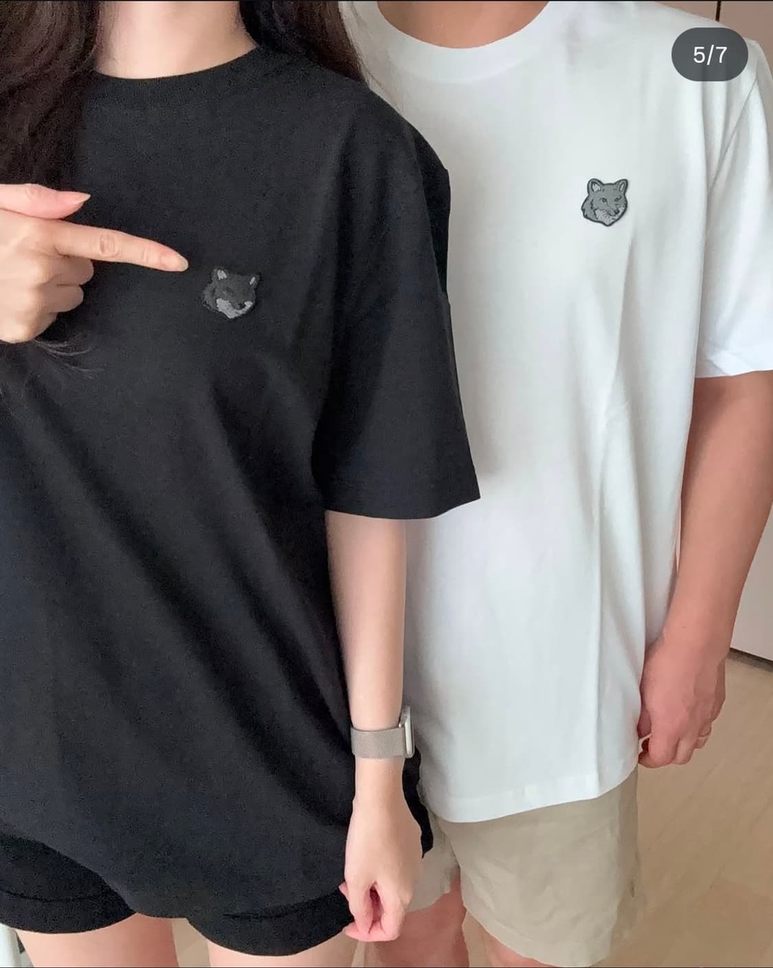 메종키츠네 폭스 패치 반팔티셔츠 상품이미지9