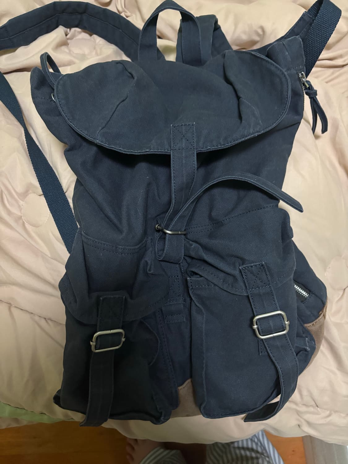 파르티멘토 VTG 워시드 코튼 럭색 네이비 상품이미지3