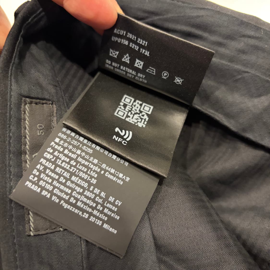[50] 프라다 블랙 남성 바지 슬랙스 C735 상품이미지6