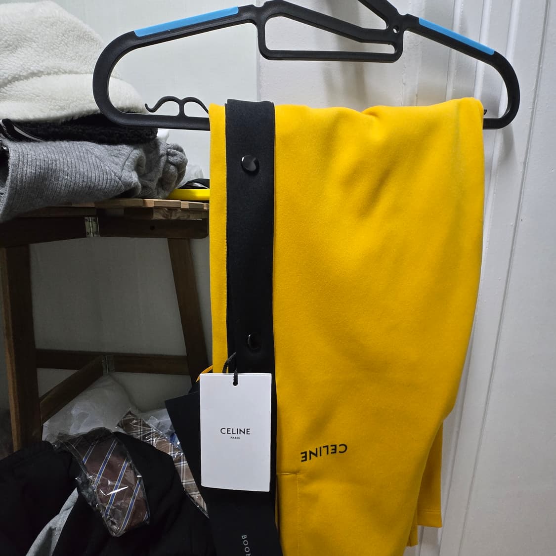 정품[분더샵청담] 셀린느 사이드 스냅 버튼 트랙 팬츠S 상품이미지1