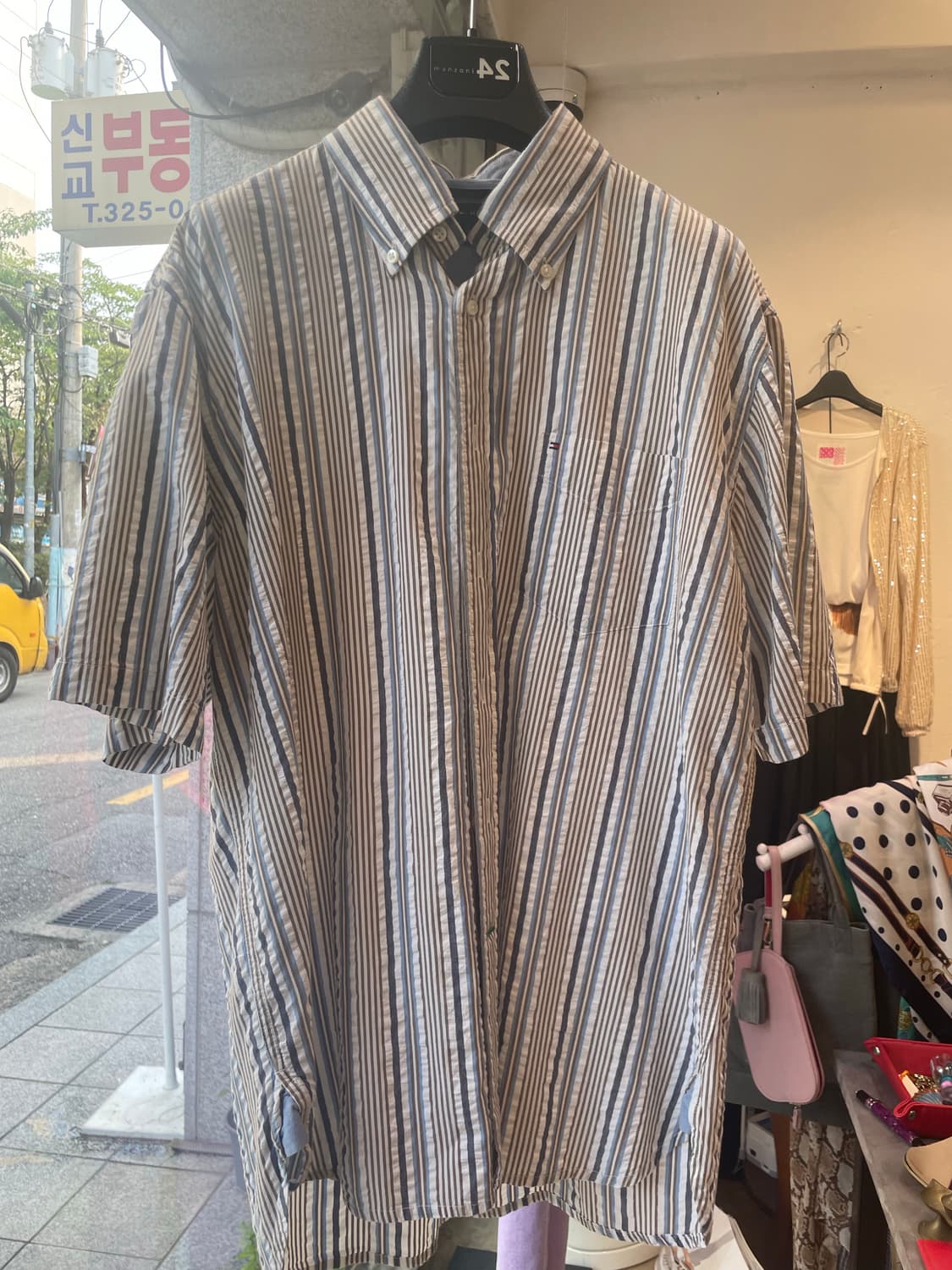 타미힐피거 스트라이프 셔츠 (L)  상품이미지1