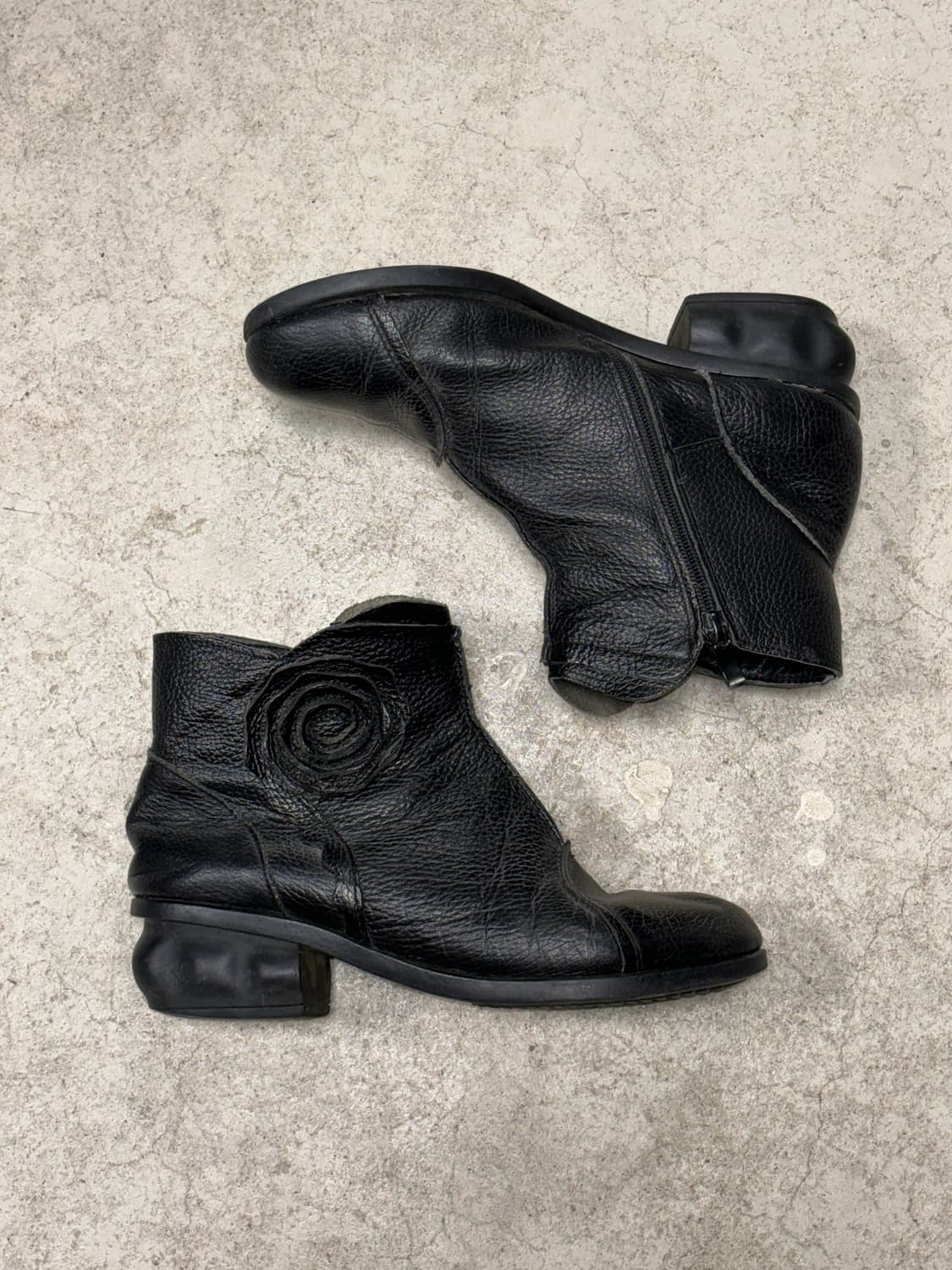 Jpn 빈티지 레더 앵클부츠 상품이미지7