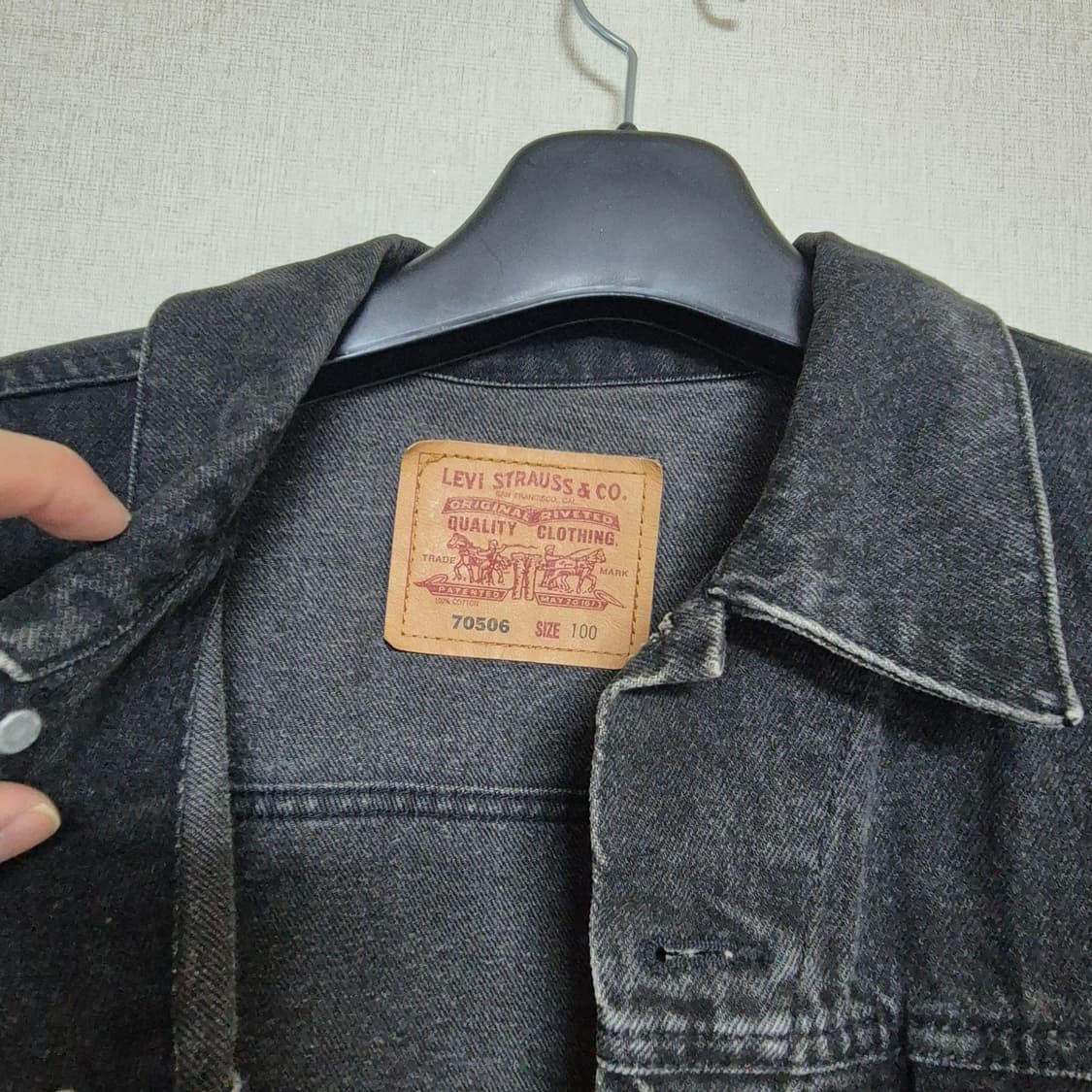 90s 리바이스 블랙 데님자켓 70506 상품이미지3