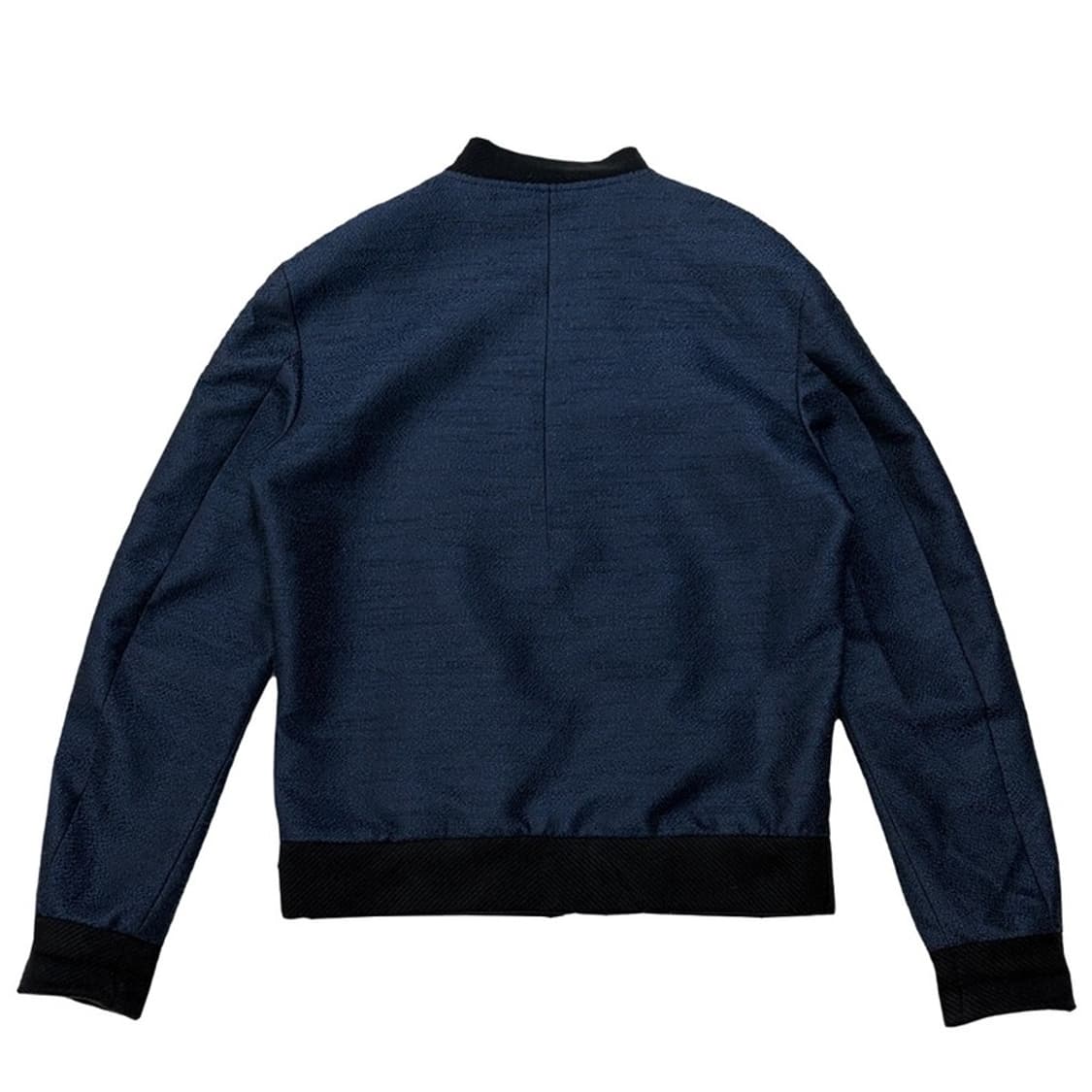 SYSTEM 옴므 네이비 트위드 블루종 자켓 100 상품이미지5