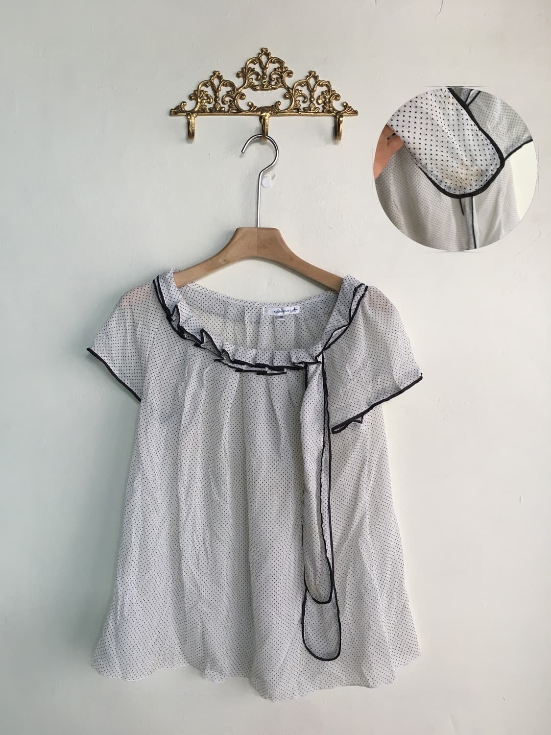 빈티지 도트 원피스 러힙 코디세트 상품이미지4