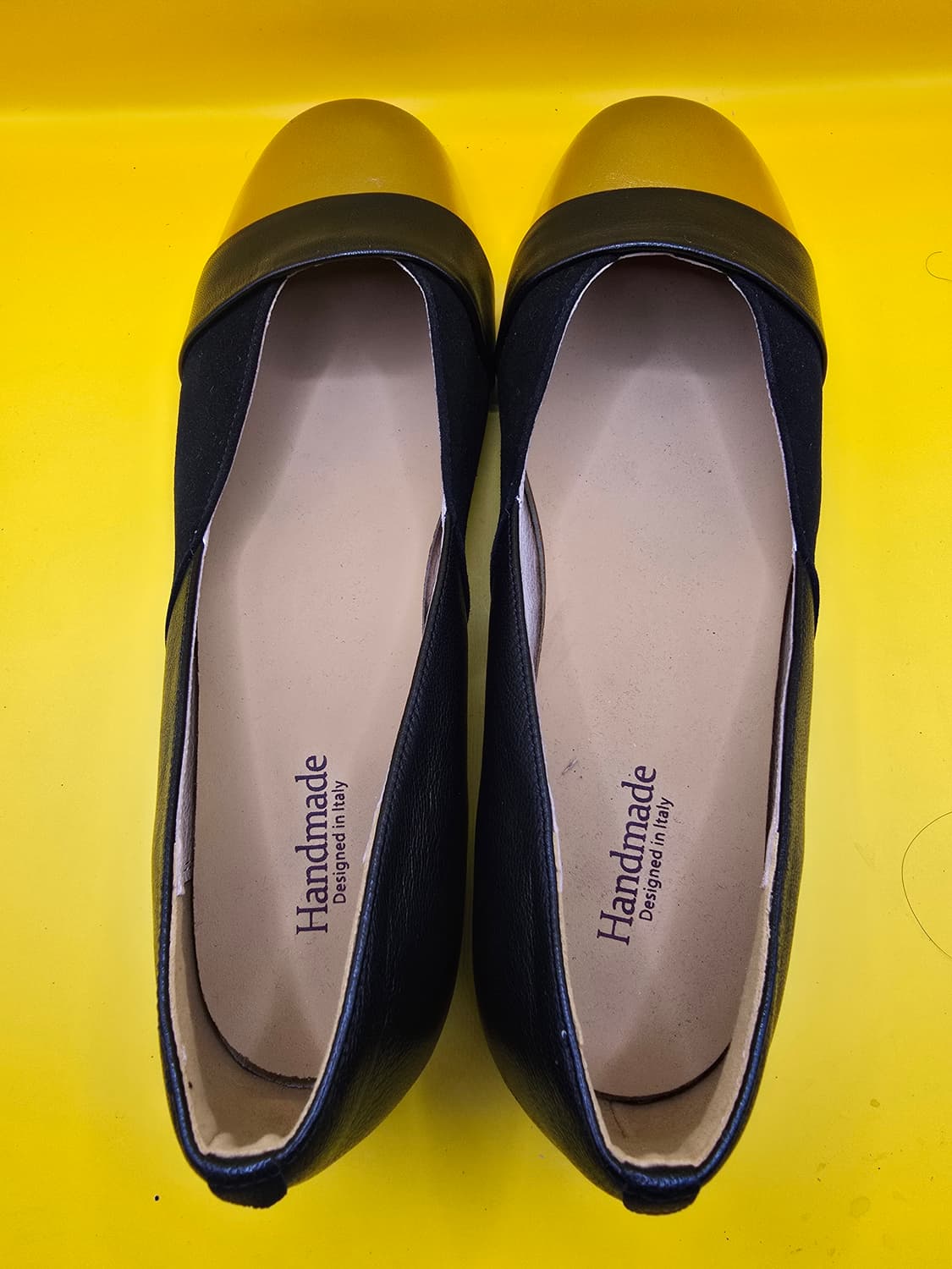 가죽수제화 여성 플랫 (골드배색)250 상품이미지3