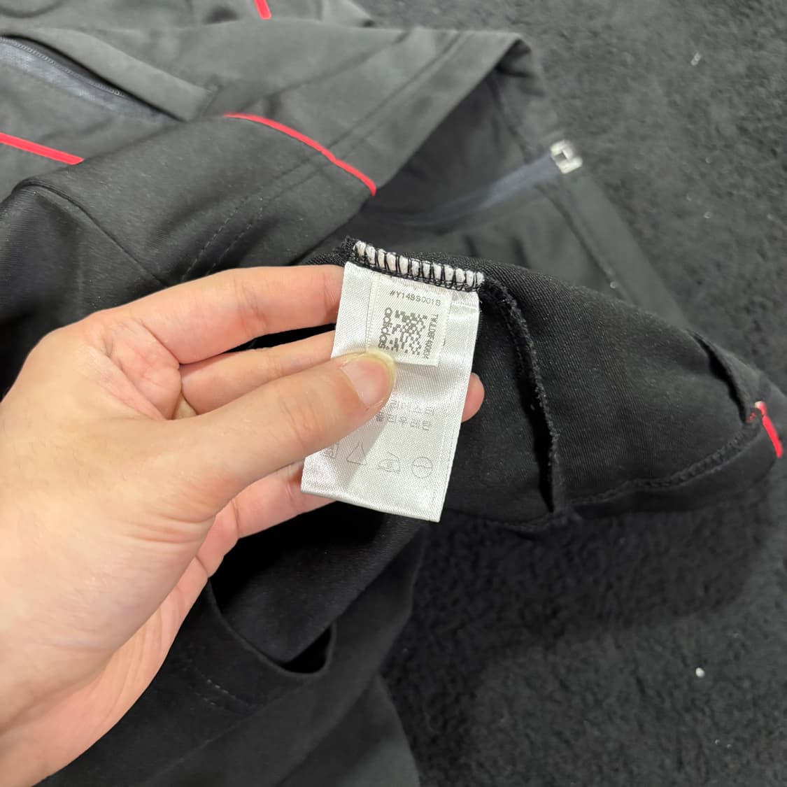 L 아디다스 블랙 트랙탑 져지 상품이미지4