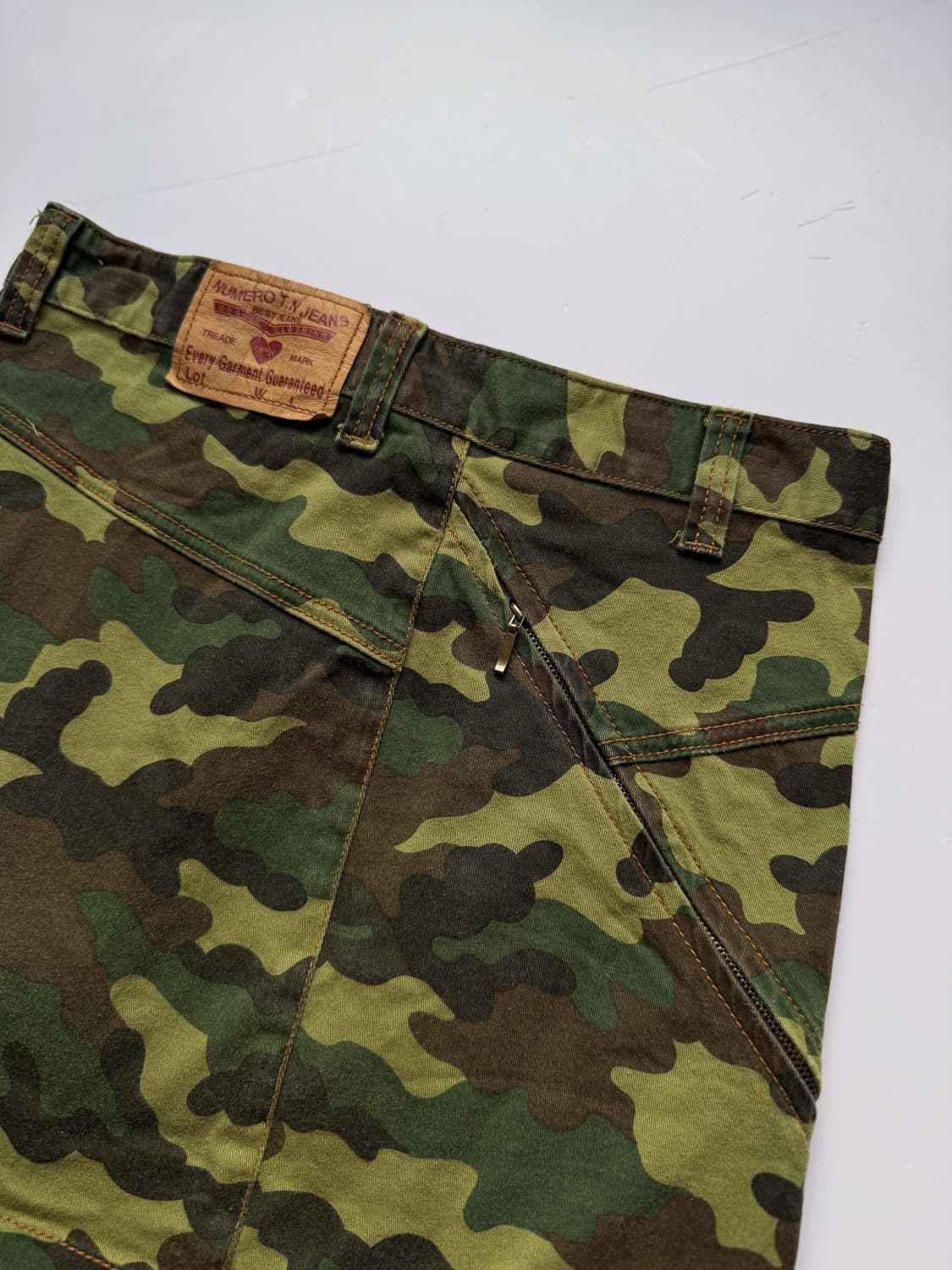 Military Mix Zipper Mini Skirt 0344 상품이미지1