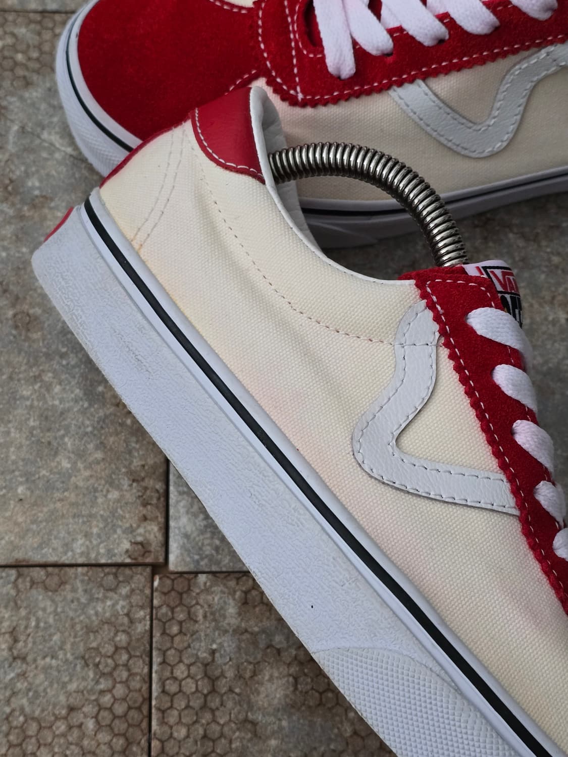 (240)반스 스포츠 레이싱 레드 크림  상품이미지7