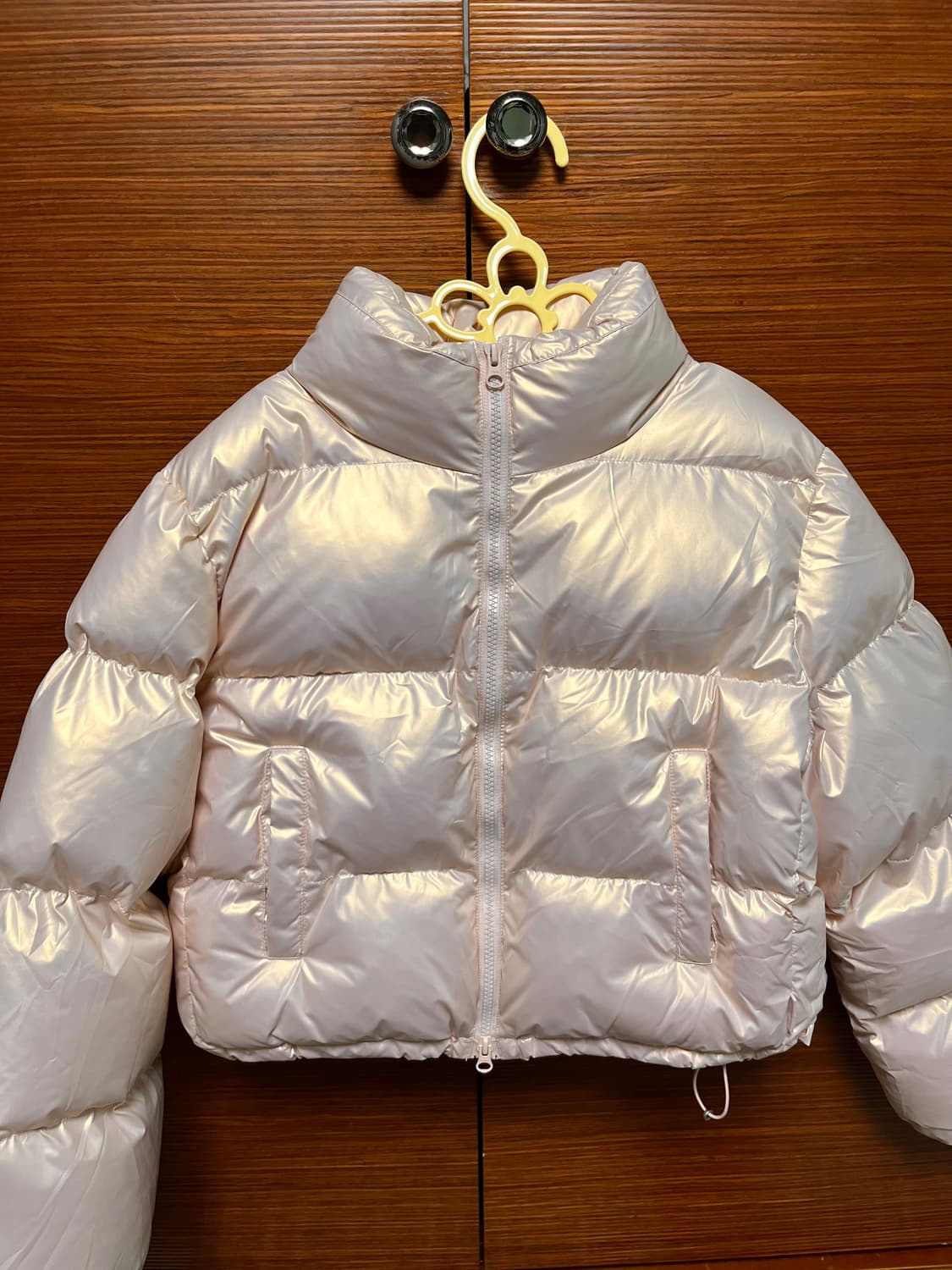 라퍼지 포 우먼 핑크 크롭 패딩 XS 상품이미지3