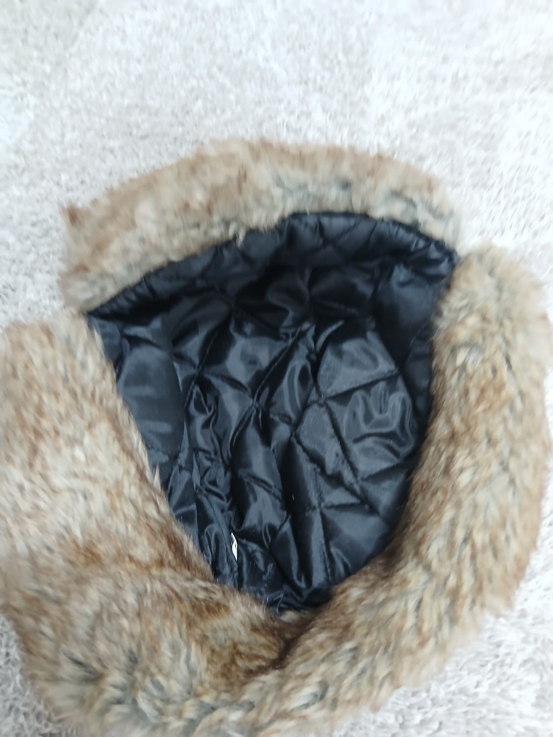 베이지 코듀로이 귀달이 방한모자 새제품 상품이미지5