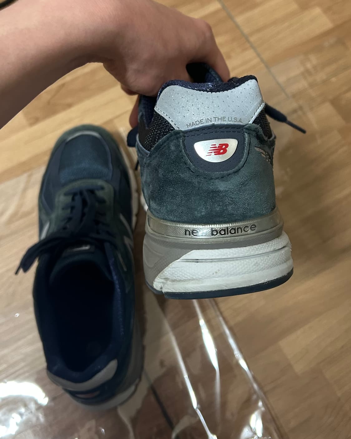 뉴발란스 990v4 USA 네이비 실버 280 워런티카드 포함 상품이미지9