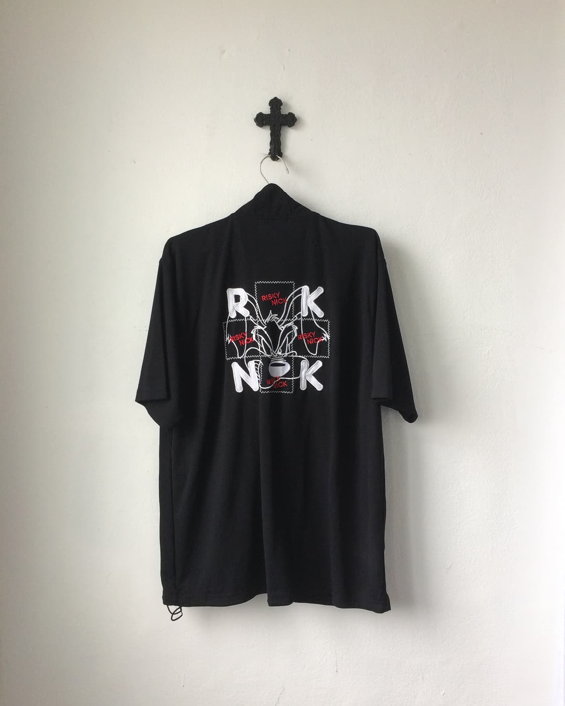 Back needle work point track zip up 상품이미지1