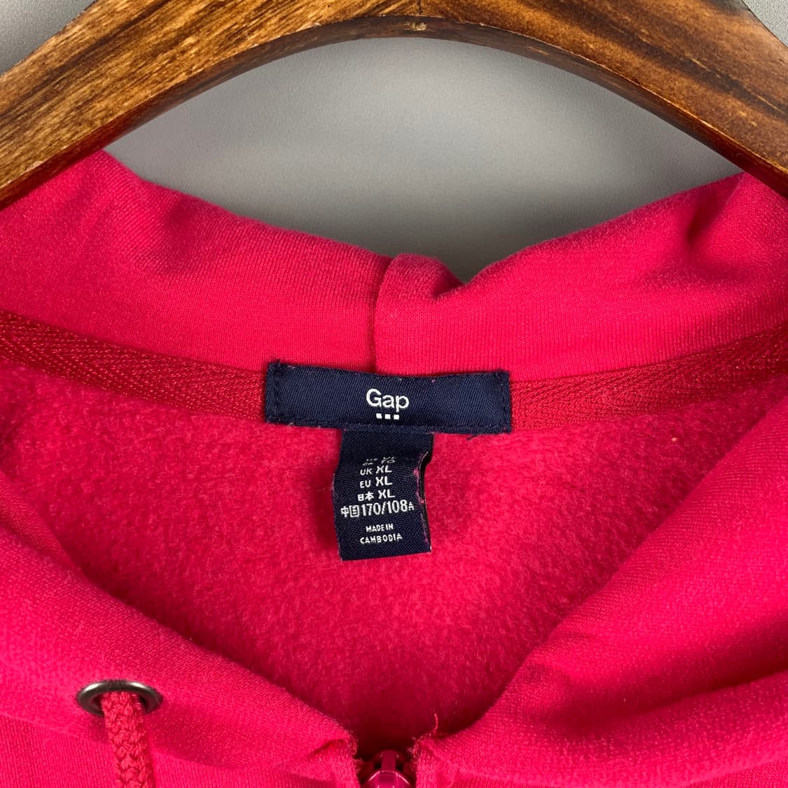 GAP 갭 빅로고 핑크 후드집업 상품이미지6