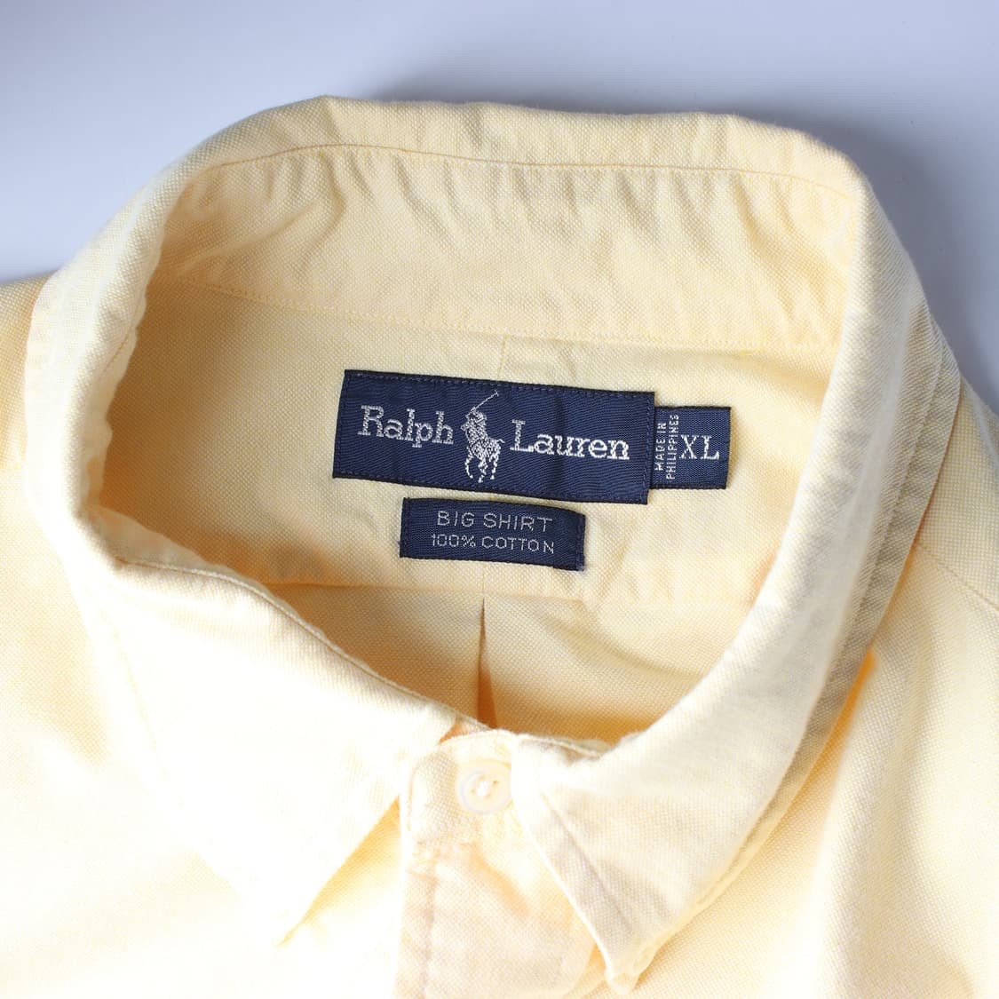 폴로 랄프 로렌 빅 셔츠 옐로우 XL 상품이미지5