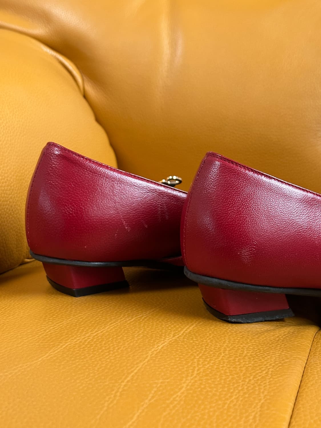 Amelie 아멜리에 Anthea 양가죽 메리제인 레드 250 상품이미지5