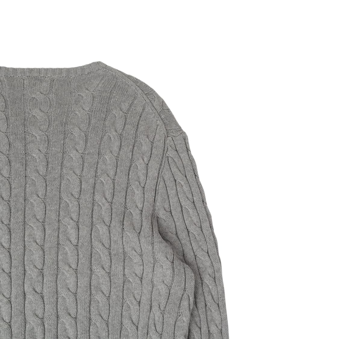 폴로 랄프로렌 QR 그레이 케이블 니트 스웨터 상품이미지6