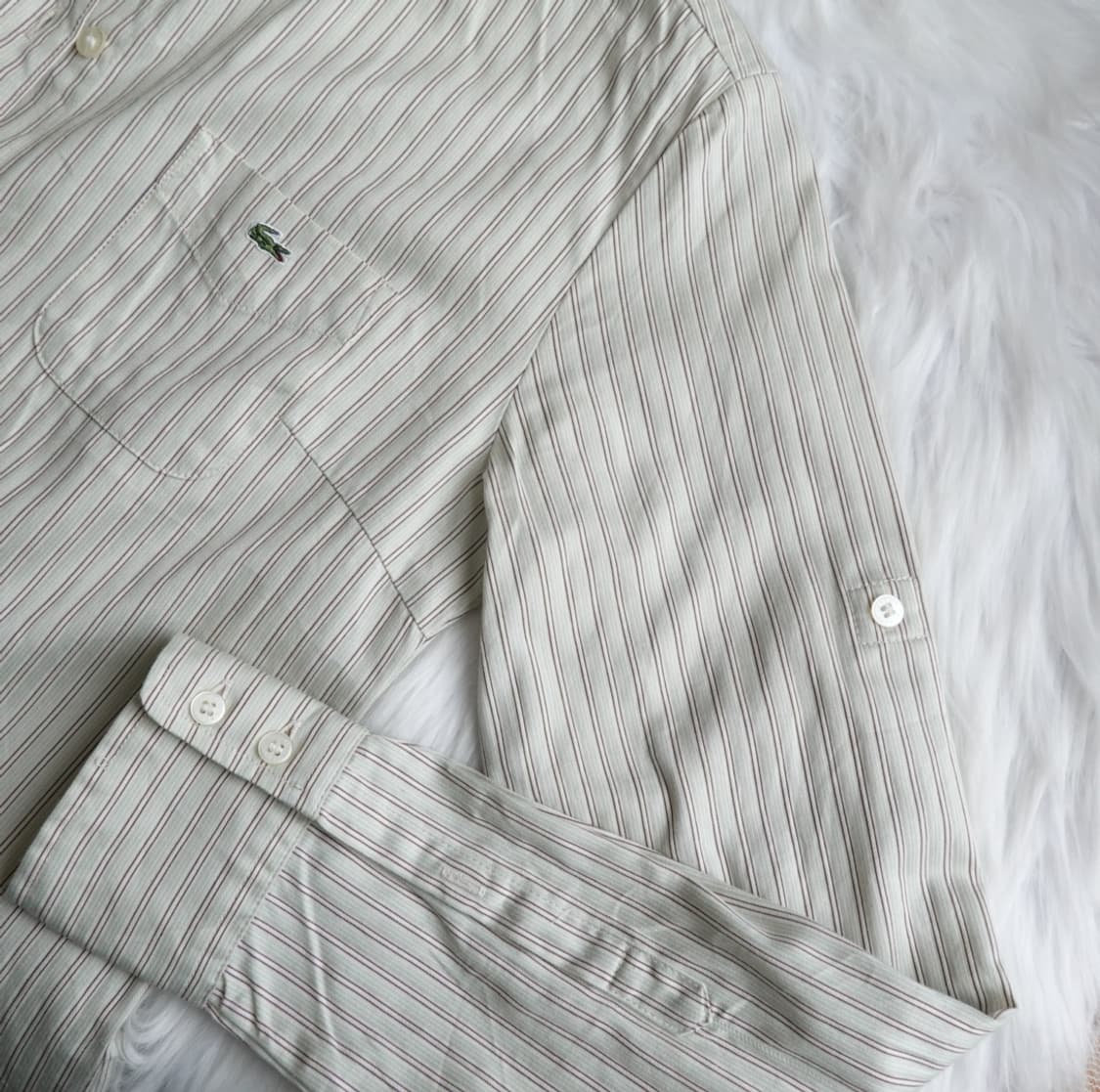 라코스테 스트라이프 코튼 셔츠 1926 상품이미지6