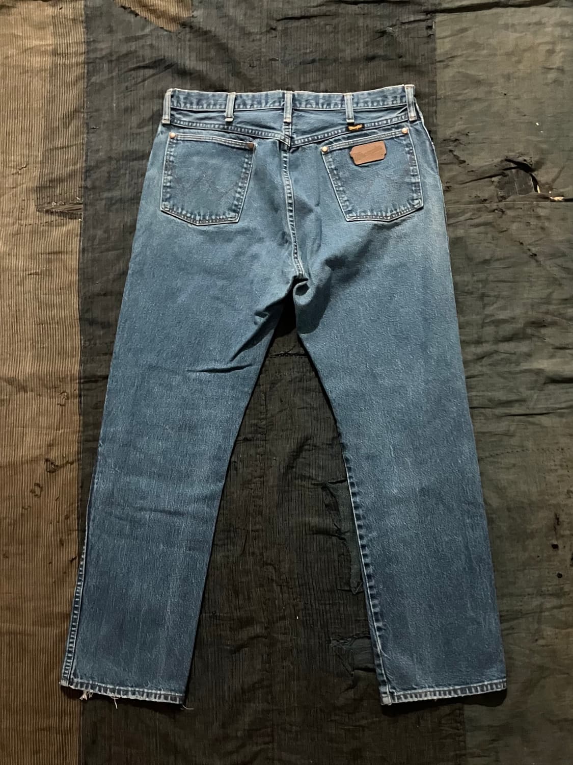 🇺🇸 80s USA 빈티지 랭글러 13MWZ 카우보이컷 데님 팬츠 상품이미지4