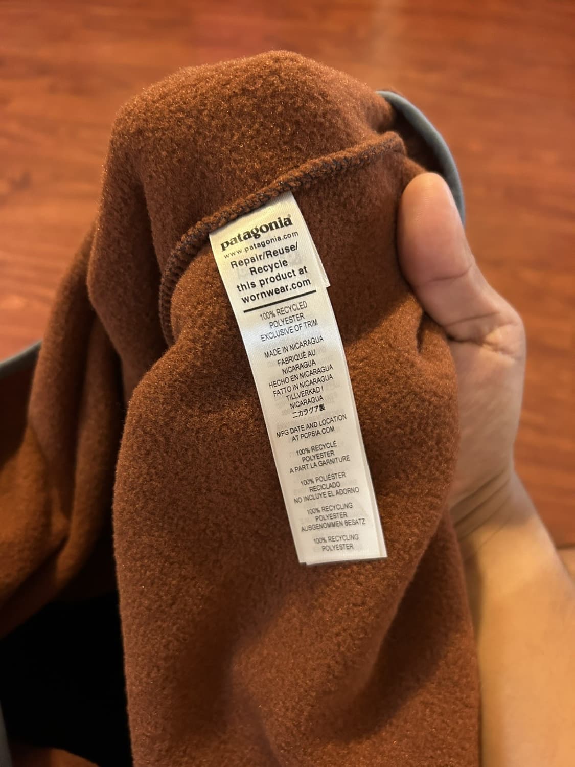 21FW 파타고니아 신칠라 스냅-T 그레이/브라운 상품이미지4