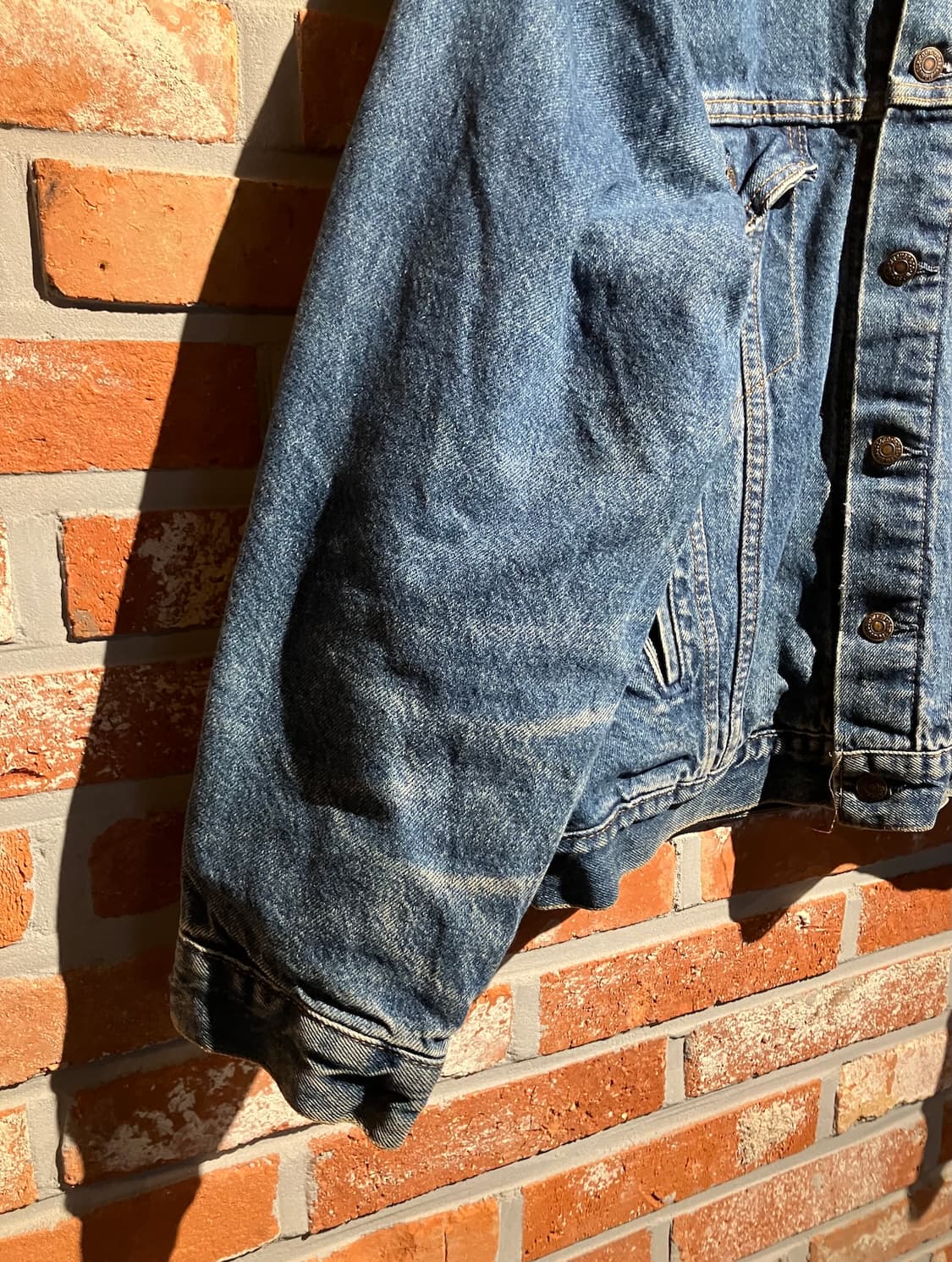 80s USA 빈티지 리바이스 버팔로 안감 3세대 데님 자켓 상품이미지3