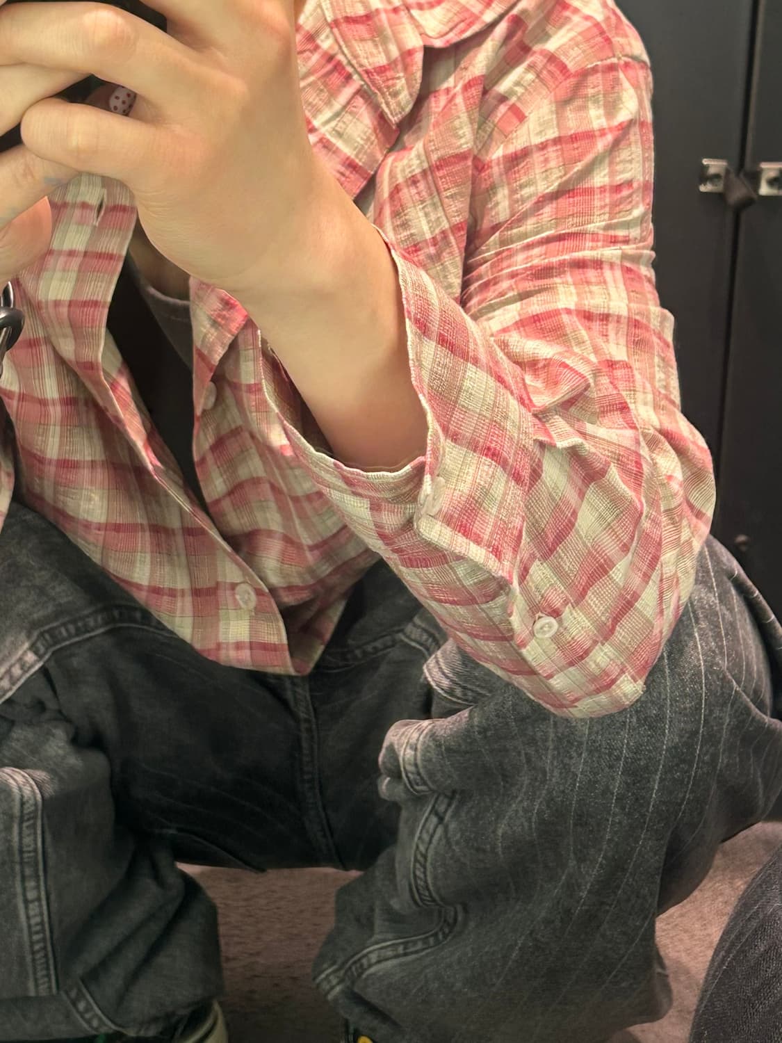 자라 체크패턴 셔츠 상품이미지4