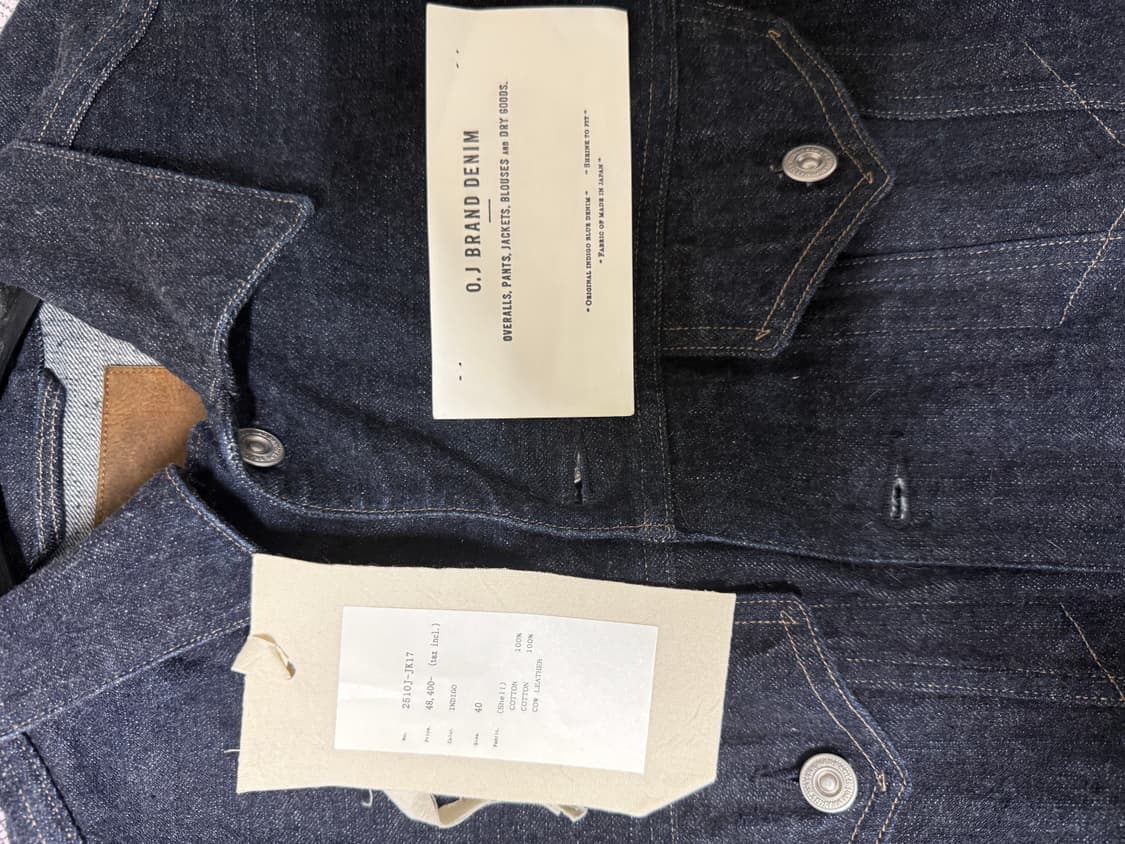 올드조 3세대 데님자켓 / 40 사이즈 / 2510J-JK17 상품이미지3