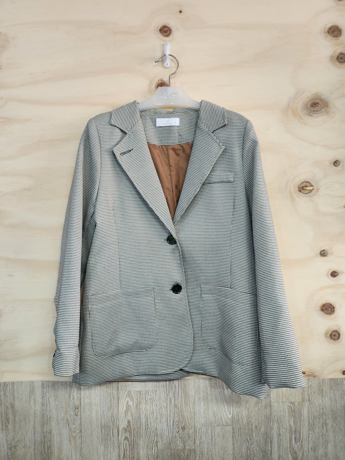 538) 체크 패턴 봄 자켓 상품이미지1