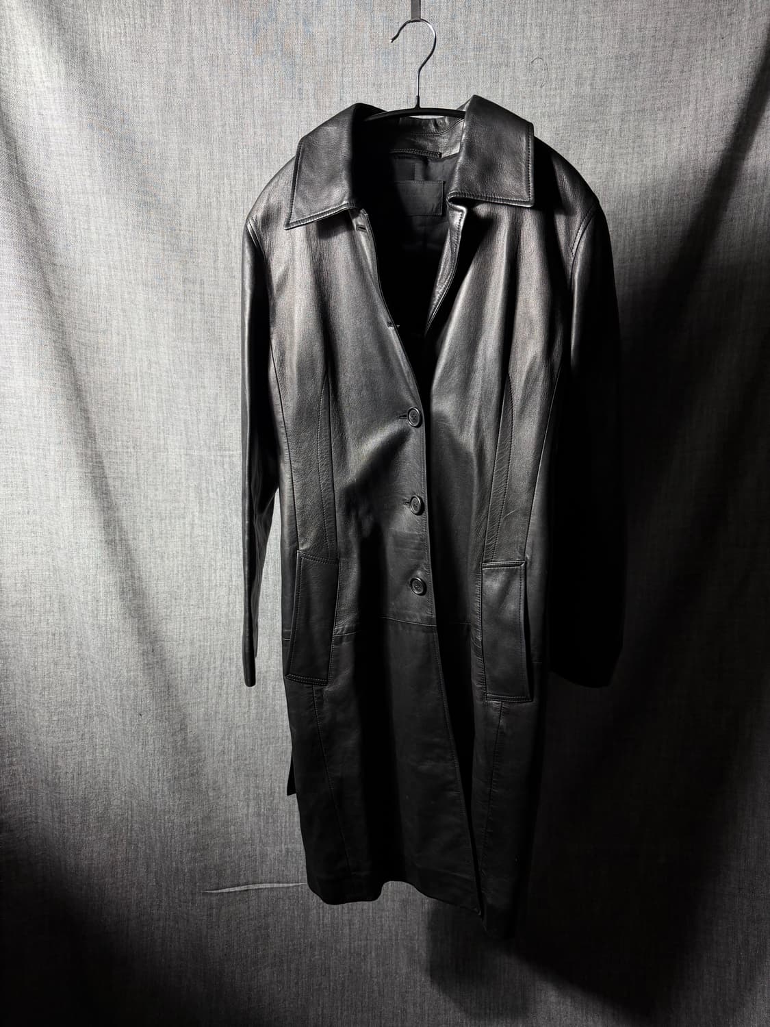 프라다 싱글 레더 코트 상품이미지2