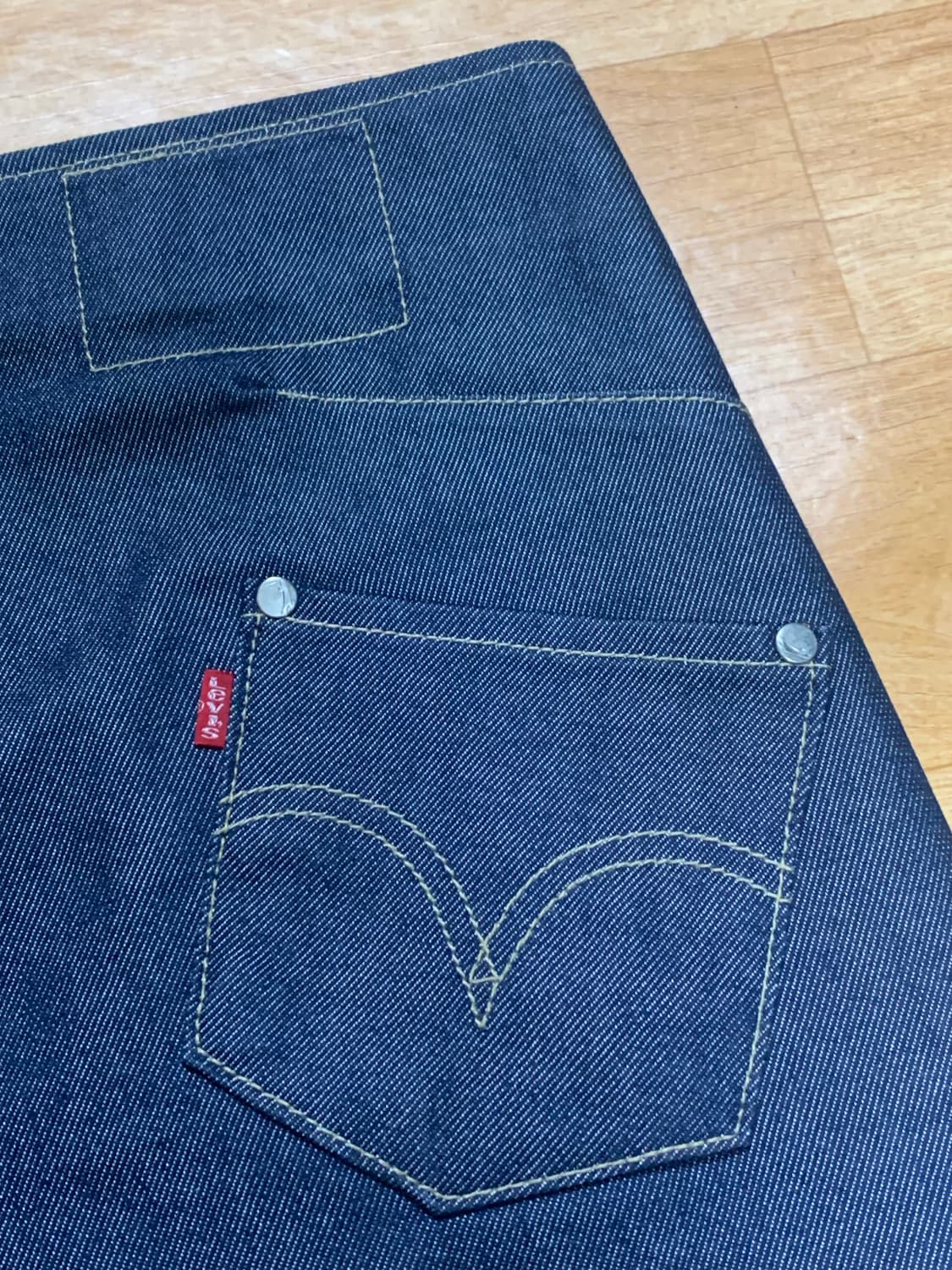 LEVIS 리바이스 엔지니어드 진 데님 랩 스커트(M 사이즈) 상품이미지10