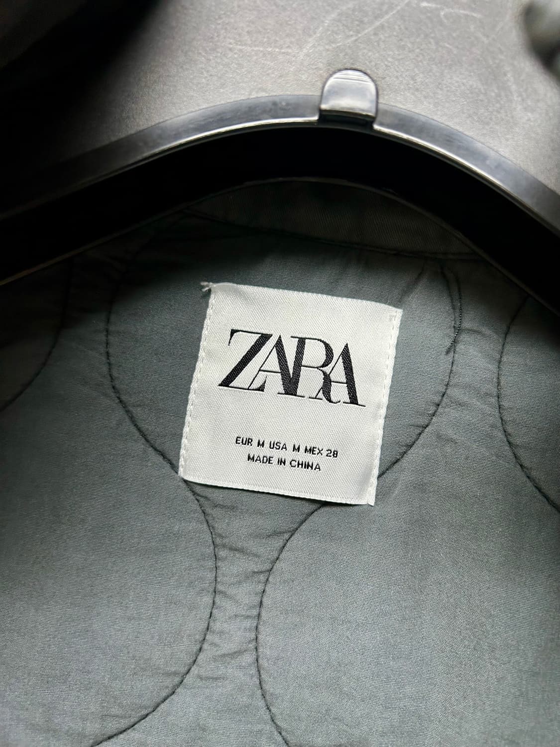 여성 자라 퀼팅 하이넥 오버핏 재킷 M 상품이미지6